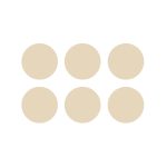 Beige Silicone Dot 6pcs/pack 2.5cm diameter