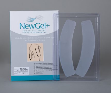 Clear Silicone Abdomen C-Section Curved 2pcs/pack 5.1 x 20.3cm
