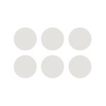 Clear Silicone Dot 6pcs/pack 2.5cm diameter