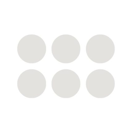 Clear Silicone Dot 6pcs/pack 2.5cm diameter